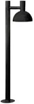 Nordlux Aussenstehleuchte, Schwarz, Metall, halbrund,halbrund, 100 cm, Lampen &
