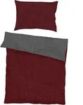 Kaeppel Bettw&auml;sche Jaro, Dunkelrot, Textil, Graphik, 135x200 cm, b&uuml;gelleicht,