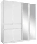 Rauch M&ouml;bel Dreht&uuml;renschrank Rauch T&uuml;bingen, Wei&szlig;, Glas, Holzwerkstoff, 3
