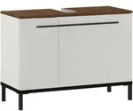 Xora Waschbeckenunterschrank Yonkers, Kaschmir, Metall, 2 F&auml;cher, 80x59x34 cm, Made