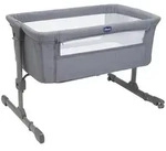 Chicco Beistellbett Next2Me Essential, Grau, Metall, Textil, 98x65x80 cm,