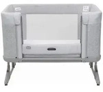 Chicco Beistellbett Next2Me Forever, Hellgrau, 121x91.1x73.8 cm, Netzfenster,