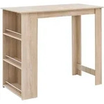 Mid.you Bartisch, Sonoma Eiche, Holzwerkstoff, rechteckig, eckig, Wange, 60x107.5x120