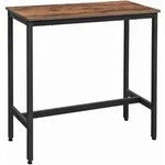 Boxxx Bartisch, Braun, Schwarz, Metall, Holzwerkstoff, teilmassiv, 40x90x100 cm,