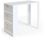 Vicco Bartisch, Wei&szlig;, Holzwerkstoff, 3 F&auml;cher, Rechteckig,Rechteckig, 57x106x117