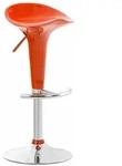 CLP Barhocker, Orange, Metall, 37x87x37 cm, Esszimmer, Barm&ouml;bel, Barhocker