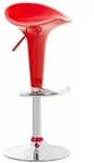 CLP Barhocker, Rot, Metall, 37x87x37 cm, Esszimmer, Barm&ouml;bel, Barhocker