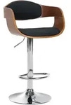 CLP Barhocker, Schwarz, Walnuss, Metall, 50x88x48 cm, Esszimmer, Barm&ouml;bel,...