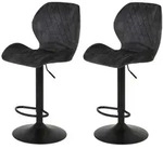 Hela Vertriebs GmbH Barhocker-Set, Anthrazit, Metall, 50x94x51 cm, Esszimmer,
