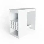 Vicco Bartisch, Wei&szlig;, Holzwerkstoff, 10 F&auml;cher, Rechteckig,Rechteckig, 115x104.6x50