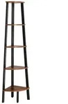 Boxxx Eckregal, Braun, Schwarz, Metall, Holzwerkstoff, 5 F&auml;cher, 34.2x158.8x34.2 cm,
