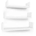 Boxxx Wandregal, Wei&szlig;, Holzwerkstoff, 30-40x7-9x10 cm, Typenauswahl, K&uuml;chen,