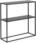 Mid.you Konsolentisch, Schwarz, Metall, eckig, 79.5x80.5x26 cm, Wohnzimmer,