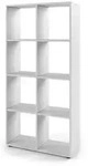 Vicco Raumteiler, Wei&szlig;, Holzwerkstoff, 8 F&auml;cher, Rechteckig, 143x72x29 cm,