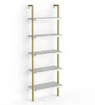 Vicco B&uuml;cherregal, Wei&szlig;, Holzwerkstoff, 5 F&auml;cher, Rechteckig, 60x183x30 cm,