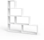 Vicco Treppenregal, Wei&szlig;, Holzwerkstoff, 6 F&auml;cher, Rechteckig, 163x155x29 cm,