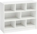Mid.you Regal, Wei&szlig;, Holzwerkstoff, 2 F&auml;cher, 80x68.5x29.5 cm, stehend, Wohnzimmer,