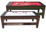 Multispieltisch Cougar Reverso, Braun, Rot, Wei&szlig;, Holz, Kunststoff, 107x81x217 cm,