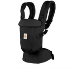 Ergobaby Babytrage Adapt Soft Touch Cotton, Schwarz, Textil, 26.8x17x17 cm,