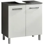 Xora Waschbeckenunterschrank QS 913, Wei&szlig;, Grau, Metall, einzeln stellbar,...