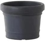 Siena Garden Pflanzentopf, Anthrazit, Kunststoff, rund, 37 cm, Dekoration, Blumen &