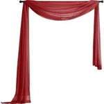 Gardinenbox Querbehang, Bordeaux, Textil, 140x600 cm, Oeko-Tex&reg; Standard 100,