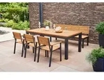 Siena Garden Gartentisch, Robinien, Holz, Metall, Robinie, vollmassiv,...