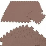 Littletom Spielmatte, Braun, Kunststoff, Rechteckig, 30x30 cm, waschbar,...