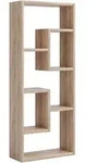 Mid.you Regal, Honigeiche, Holzwerkstoff, 36x92x15 cm, stehend, Wohnzimmer, Regale,
