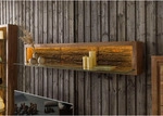 Massivmoebel24 Wandregal, Braun, Holz, Echtholz,Akazie, Rechteckig, 145x27x30 cm,