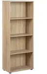 Mid.you Regal, Sonoma Eiche, Holzwerkstoff, 3 F&auml;cher, 60x145x30 cm, Wohnzimmer,