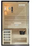 Home Deluxe Sauna, Natur, Holz, 120x190x120 cm, Freizeit, Wellness, Sauna