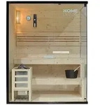 Home Deluxe Sauna, Natur, Holz, 150x190x120 cm, Freizeit, Wellness, Sauna