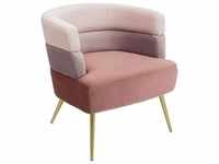 Kare-Design Sessel, Rosa, Altrosa, Textil, 65x74x64 cm, Wohnzimmer, Sessel,