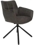 SetOne by Musterring Armlehnstuhl, Grau, Textil, Rundrohr, 60x84x65 cm, Stoffauswahl,