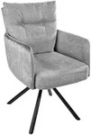 riess-ambiente Armlehnstuhl, Hellgrau, Textil, 58x90x68 cm, Esszimmer, St&uuml;hle,