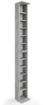 Vicco Cd-Regal, Schiefer, Holzwerkstoff, 12 F&auml;cher, Rechteckig, 21x183.6x20 cm,