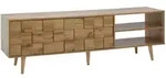 Mid.you Lowboard, Braun, Holz, Eiche, massiv, 160x51x40 cm, stehend, Wohnzimmer,