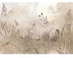 Xora Vliestapete, Grau, Rot, Wei&szlig;, Str&auml;ucher, 350x250 cm, Fsc, Tapeten &