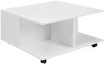 Mid.you Couchtisch, Wei&szlig;, Holzwerkstoff, 2 Schublade(n) Schubladen, quadratisch,