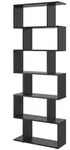 Vicco Raumteiler, Schwarz, Holzwerkstoff, 12 F&auml;cher, Rechteckig, 70x192.2x23.8 cm,