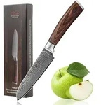 Wakoli Santokumesser, Braun, Metall, 23 cm, ergonomischer Griff, Kochen,