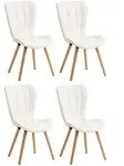 CLP Stuhl, Wei&szlig;, Holz, 50x88x63 cm, Esszimmer, St&uuml;hle, Esszimmerst&uuml;hle,
