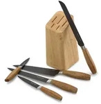 Echtwerk Messerblock, Akazie, Holz, Akazie, Kochen, K&uuml;chenmesser, Messersets