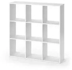 Vicco Raumteiler, Wei&szlig;, Holzwerkstoff, 9 F&auml;cher, Rechteckig, 104x108x29 cm,