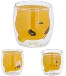 Relaxdays 3Xdoppelwandige, Transparent, Glas, Essen & Trinken, Gl&auml;ser, Gl&auml;ser-Sets