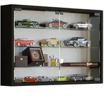 Mid.you H&auml;ngevitrine, Schwarz, Glas, Holzwerkstoff, 3 F&auml;cher, 60x40x10 cm,