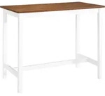 vidaXL Bartisch, Braun, Holzwerkstoff, Strukturbuche, Rechteckig,Rechteckig,