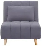 Vente-Unique Schlafsessel, Grau, Holz, Uni, 1-Sitzer, 78x82x90 cm, Wohnzimmer,