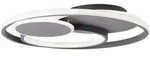 Brilliant Deckenleuchte, Grau, Metall, 50x7x50 cm, Lampen & Leuchten,